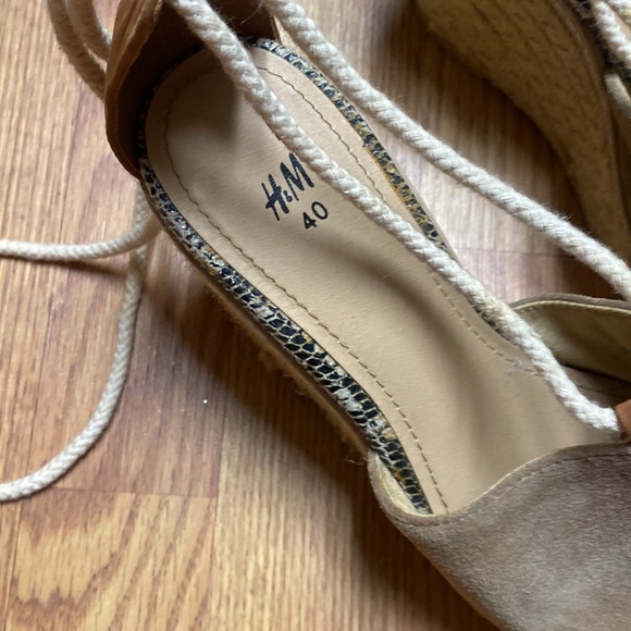 Zara style hm wedge espadrille sandals - Picture 5 of 6
